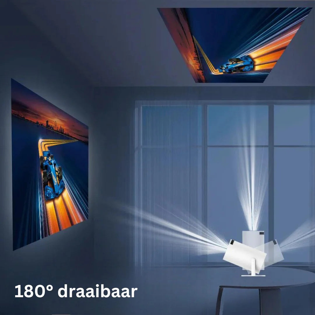 Draagbare 4K Projector WiFi/Bluetooth + ingebouwde soundbar