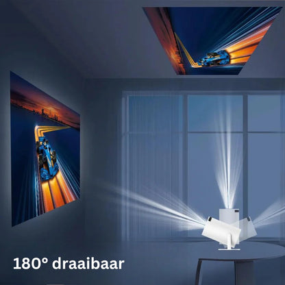 Draagbare 4K Projector WiFi/Bluetooth + ingebouwde soundbar