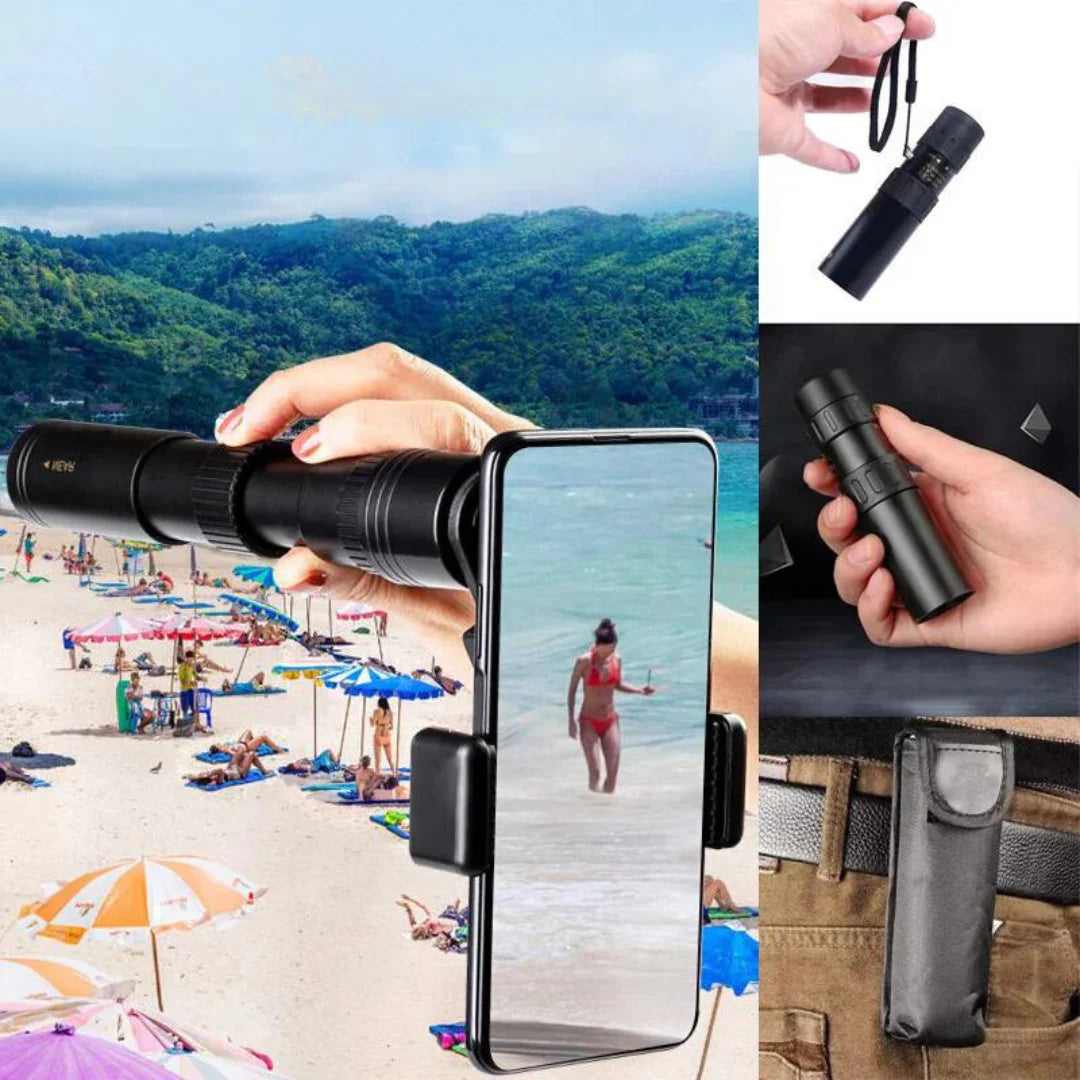 Draagbare HD Monokijker met Superzoom (10X-300X)