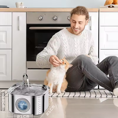 Aquaflow Roestvrijstalen Kattenfontein