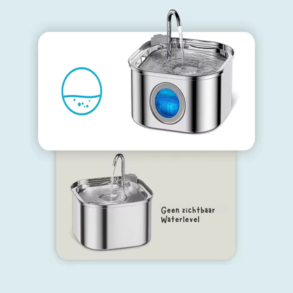 Aquaflow Roestvrijstalen Kattenfontein