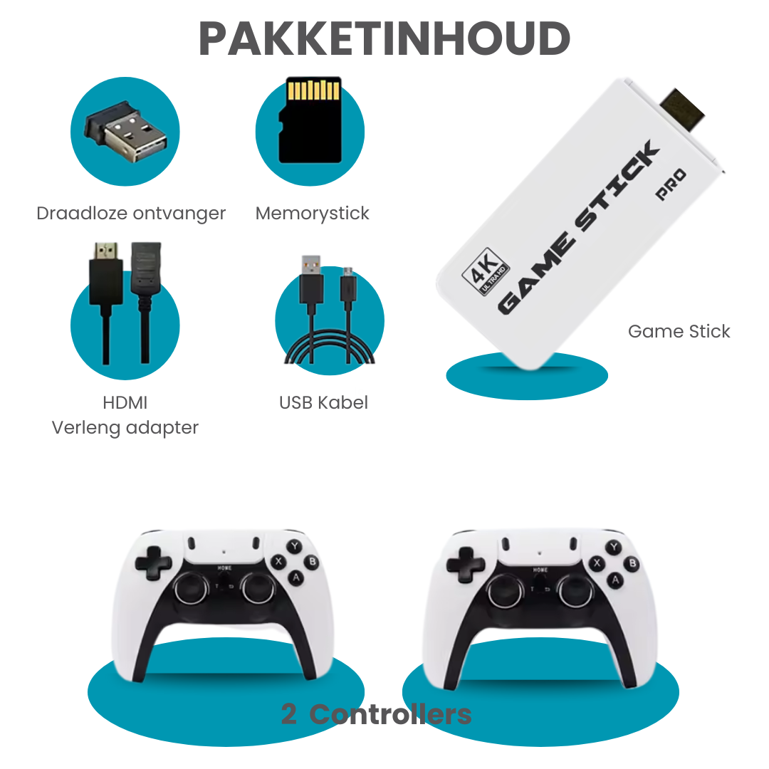 Retro Game Stick - Plug & Play Nostalgie