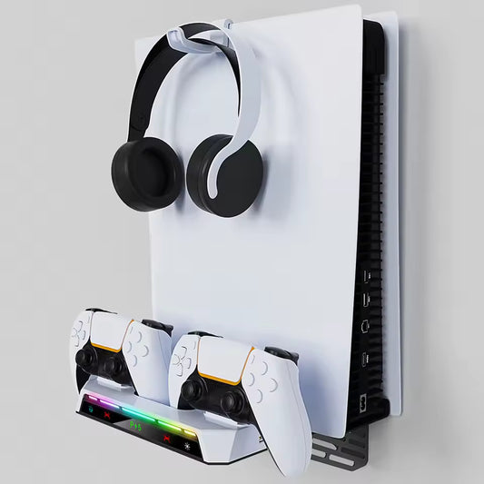 PS5 Wandmontageset met Dubbel Laadstation en Headsethouder
