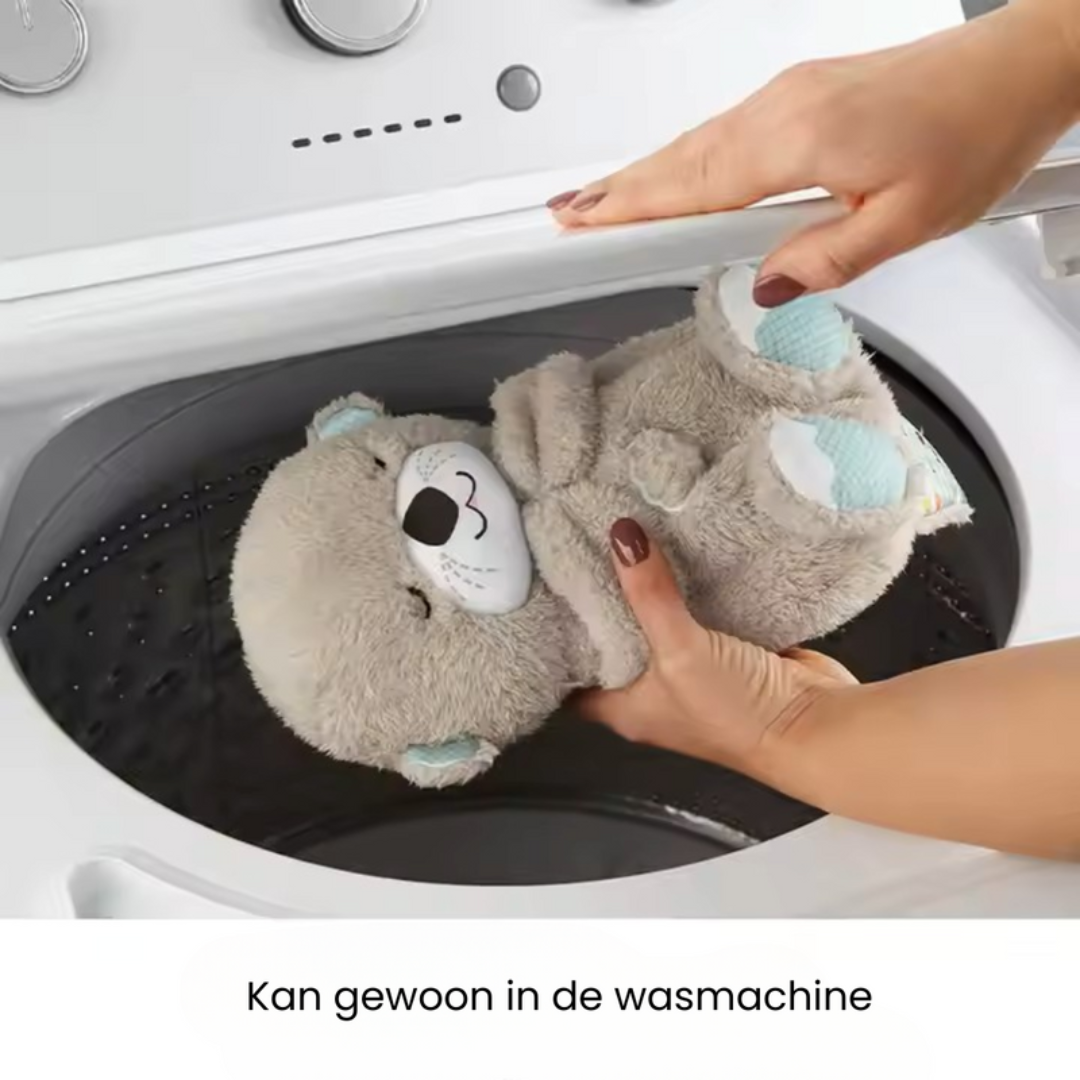 Kalmerende knuffel met ademhalingseffect, muziek & licht